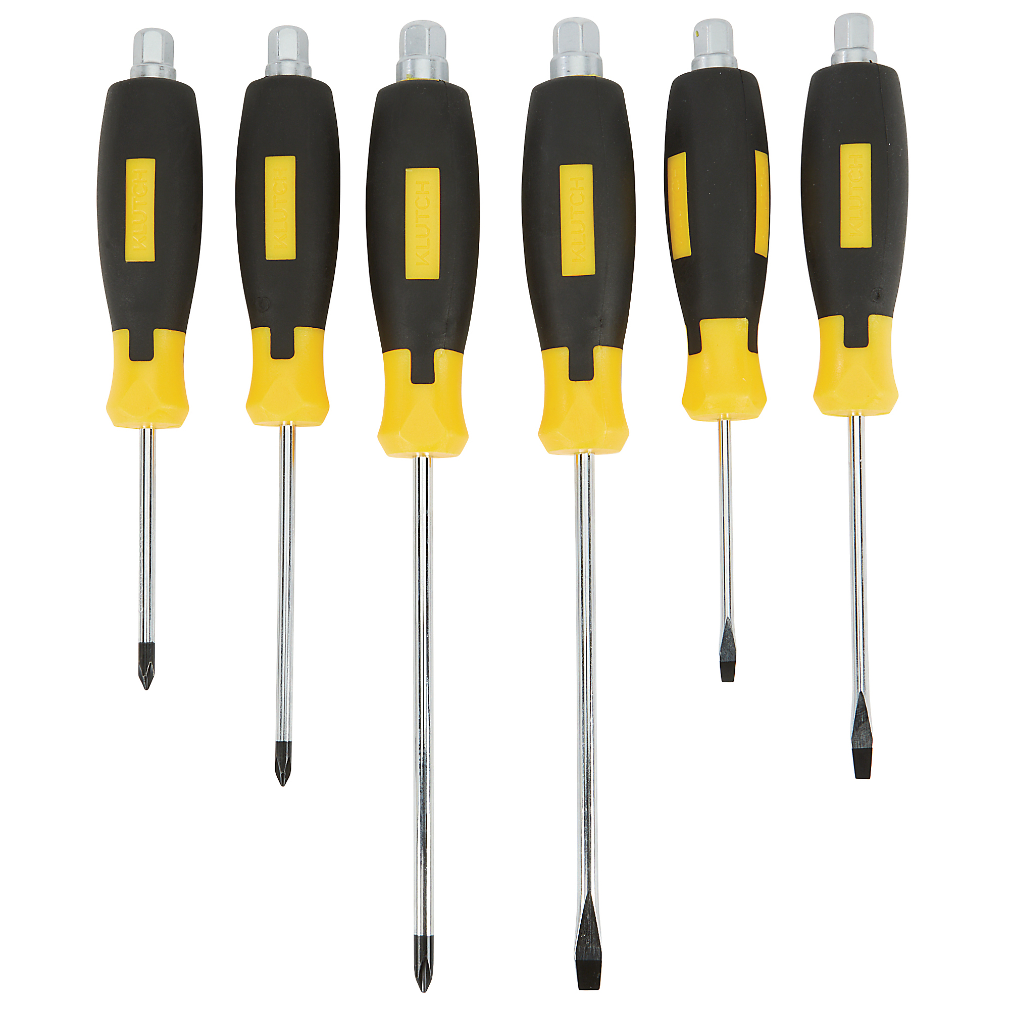 Klutch 6-Pc. Screwdriver Set with Bolt Ends
